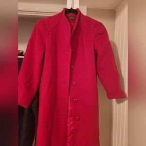 Karen Red Women's Trench Coat